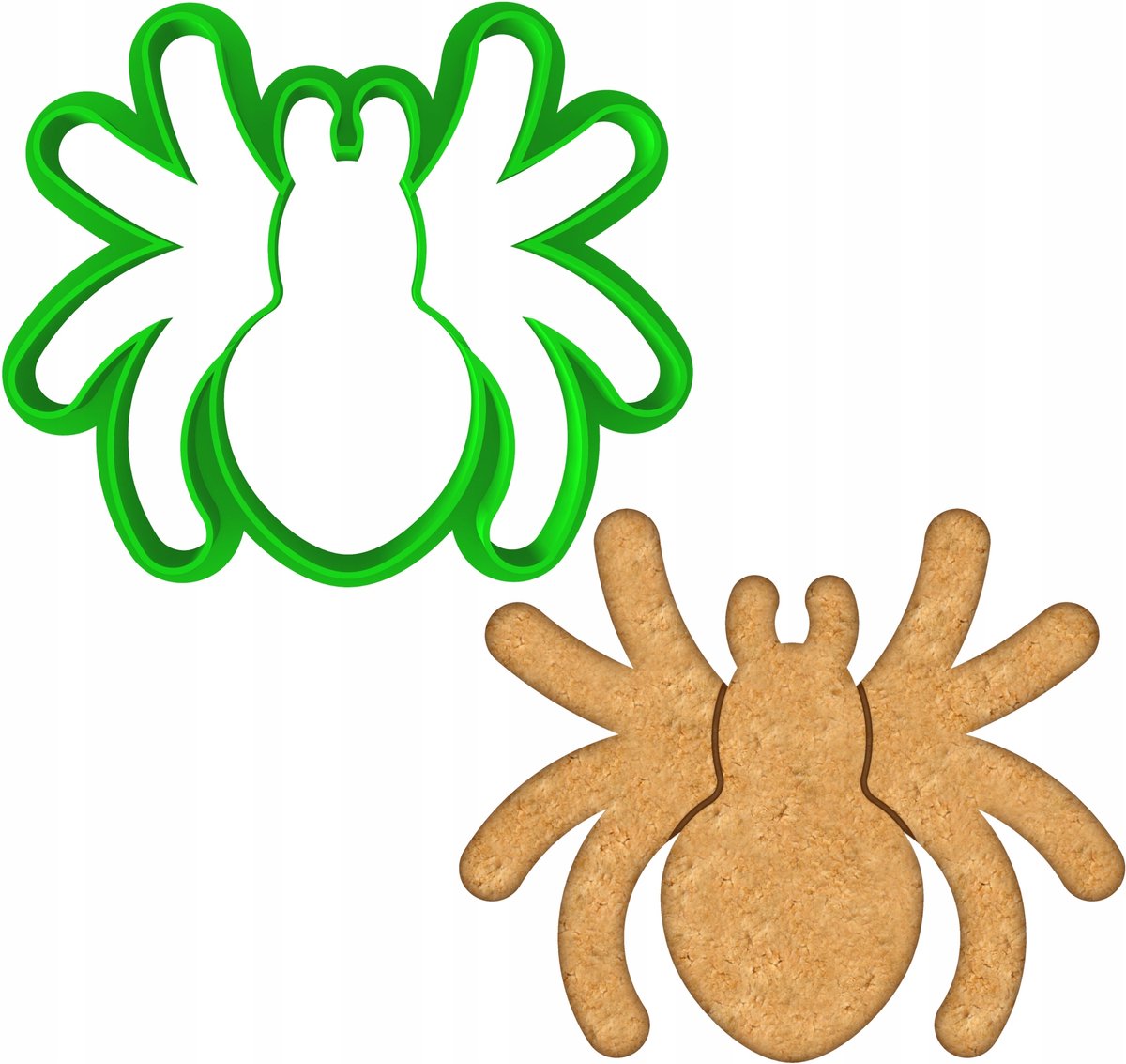 Halloween Pająk Koekjesvorm - Cookie Master PETG Groen