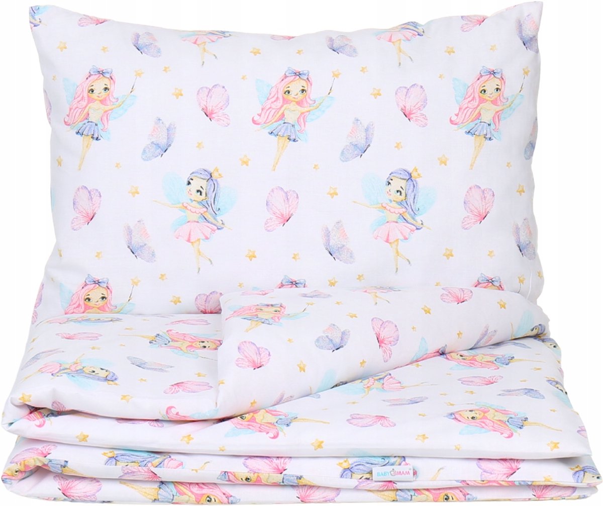 Babymam kinderbedovertrekset 135x100cm 2-delig roze