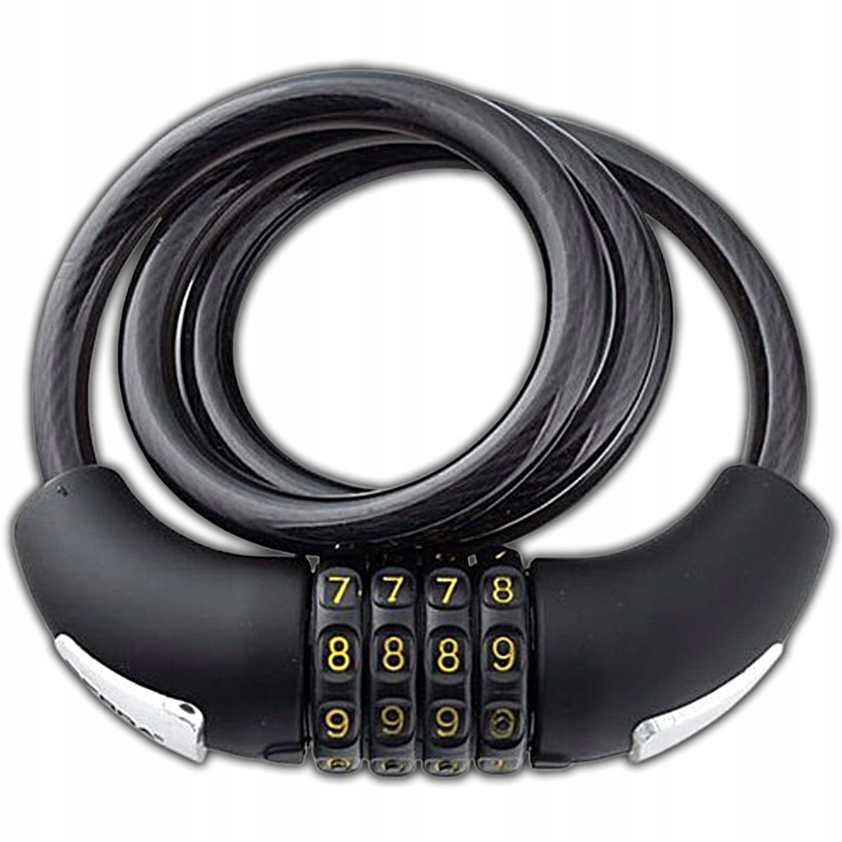 Gerda Combo Flex fietslot 100cm - Zwart, cijferslot met houder