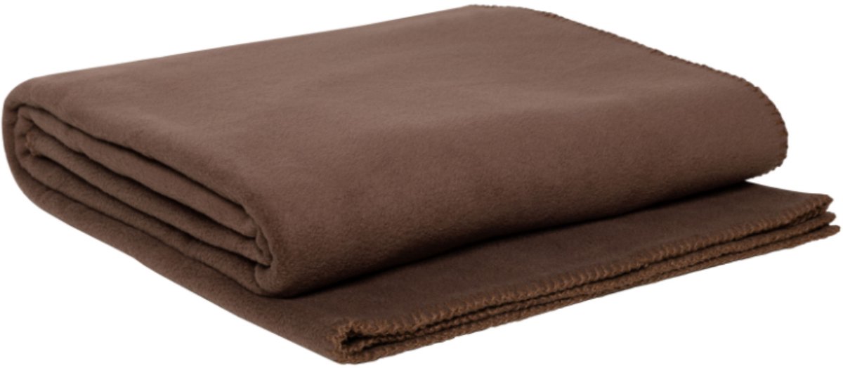WOOOL® Plaid - Fleece LUX (Chocolate) - 145×200cm