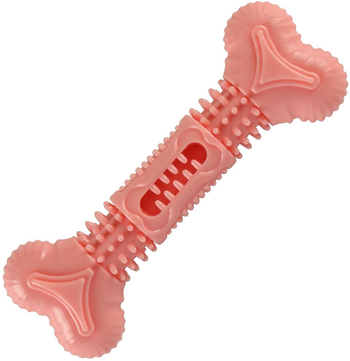 ZEYNOMAX- Kiesstaaf Kauwbestendig - Botvorm - Gebitsverzorging - Voor Kleine/Middelgrote Honden - TPR - 14,5 x 5 cm - Kauwspeeltje