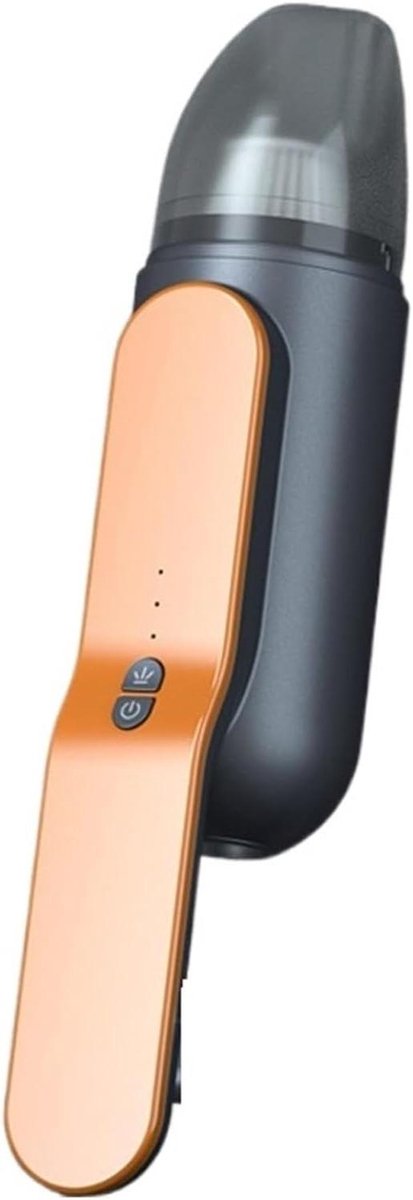 Draagbare Stofzuiger - Mini Reiniger - Auto Interieur - Orkaanzuiging - 31 cm - Oranje