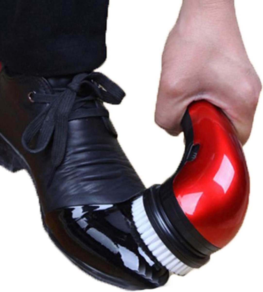 Elektrische poetsmachine - Schoenpoets set - Schoenen onderhouden - Multifunctionele koppen - 135 cm - Wit