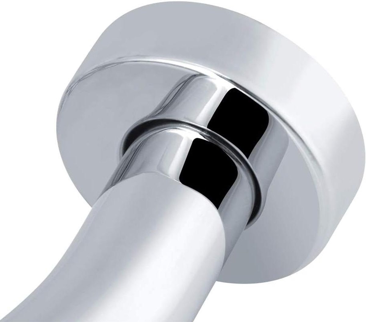 Veiligheidsbeugel Badkamer - Ouderen Greep - Extra Ondersteuning - Gebogen Ontwerp - 44.5 cm - Zilver