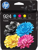 HP 924 - Inktcartridge - Zwart, Cyaan, Magenta & Geel