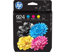 HP 924 - Inktcartridge - Zwart, Cyaan, Magenta & Geel