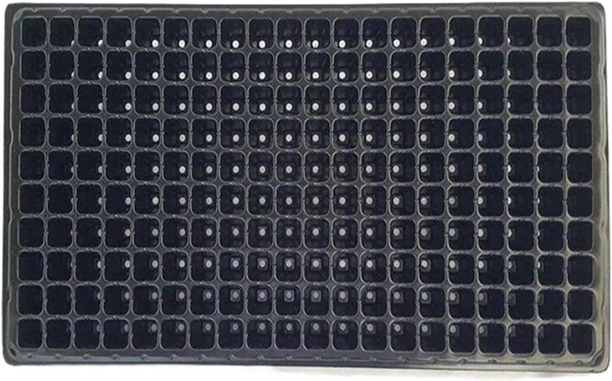Zaadbakken - Kweekbakken - Planten Zaaien - 200 Cellen - 53x27cm - Zwart