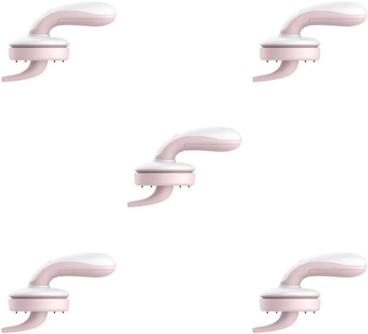 Mini Stofzuiger Set - Bureau Reiniger - Kantoor Schoonmaken - Oplaadbaar Krachtige Zuigkracht - 5 Stuks - Roze