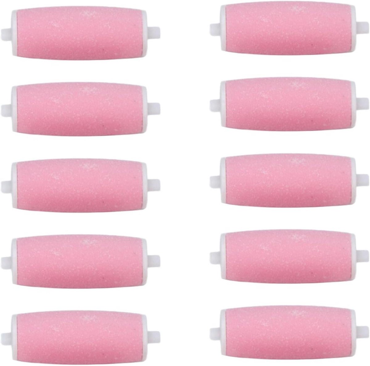 Vervangende Rolkoppen - Voetvijl Vullingen - Eelt Verwijderen - Micro-schurend Oppervlak - 10 Stuks - Roze