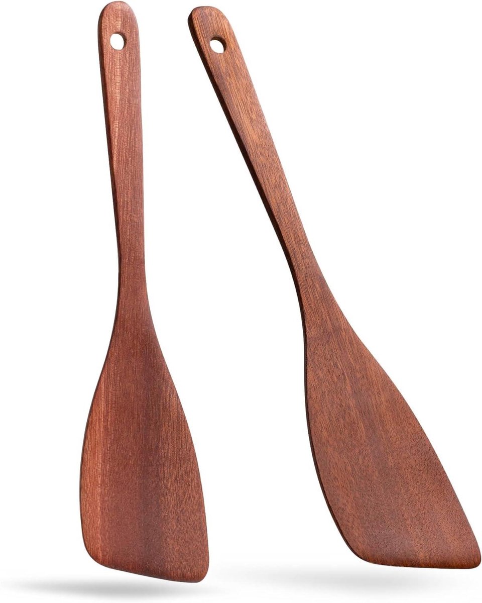 Houten Spatels - Keuken Spatels - Koken En Serveren - Krasbestendig Hout - 325 cm - Donker