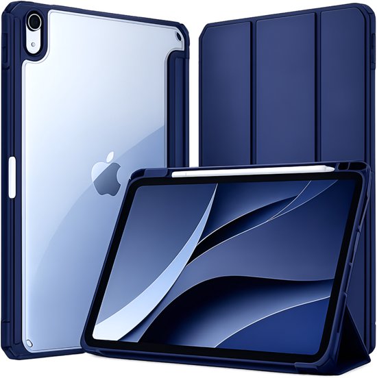 Sounix iPad Hoes 10.9 inch Book Case met Standaard, Pencilhouder, Auto Slaap/Wekt voor iPad 11e (2025) & 10e Gen (2022)