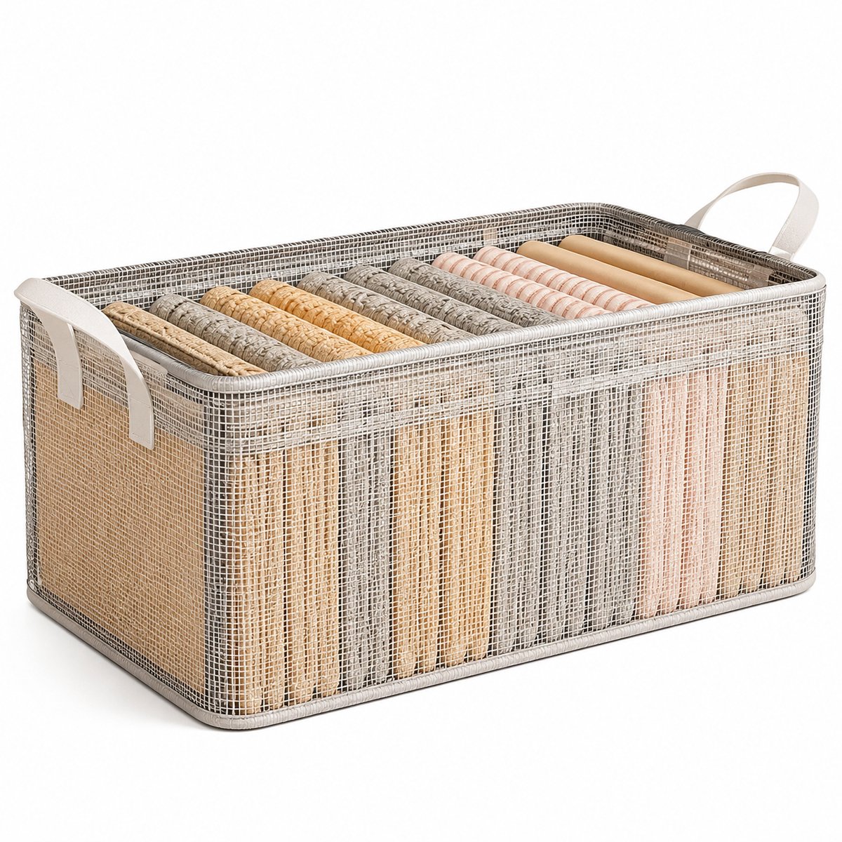 PVC Kledingkast Opbergmand - Opvouwbaar Met Handvat - Voor Het Organiseren Van Kleding, Speelgoed En Babyspullen (1 Stuk)