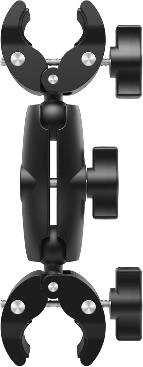 Actioncamerahouder, dubbele kogelkop cameraklem - compatibel Geschikt voor GoPro/Insta360
