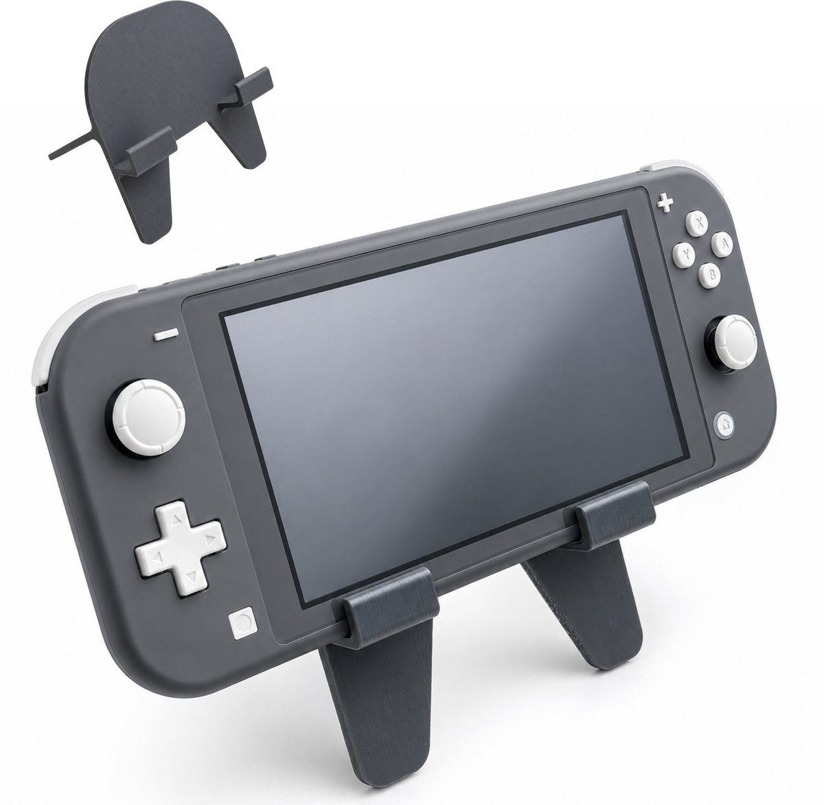 Nintendo Switch Lite Standaard - Ergonomische Gaming Stand - Handsfree Spelen - Stevige Anti-Slip Houder - Ideaal Voor Controller Gebruik - Compact En Draagbaar Design - Bureau En Tafel Gaming Accessoire - Zwart