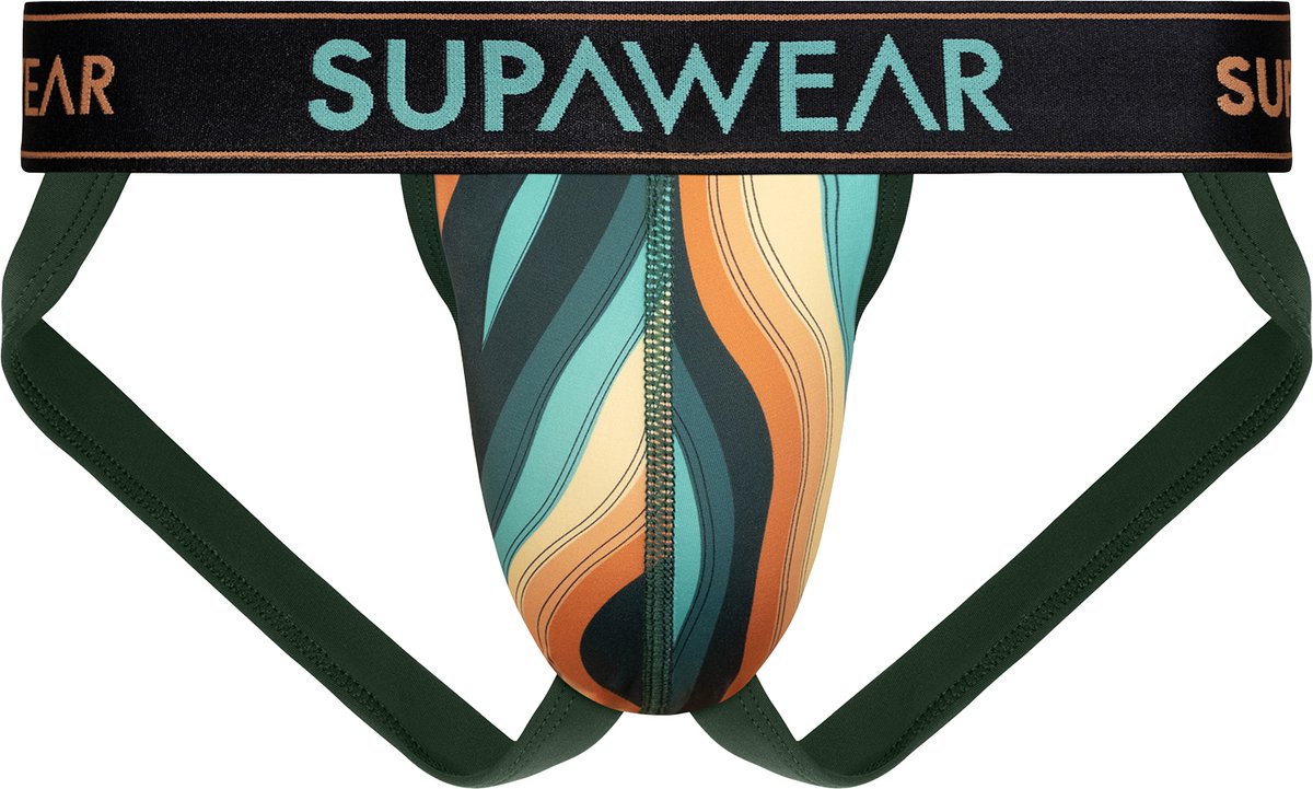 SUPAWEAR Sprint Jockstrap Woody Orange - MAAT M - Heren Ondergoed - Jockstrap voor Man - Mannen Jock