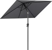 LifeGoods Parasol - Tuin - 205x136cm - 30° Kantelbaar - Waterdicht - UPF50+ - Donkergrijs