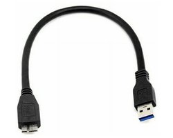 Oneay Draagbare harde schijfkabel met MicroUSB 3.0 B-interface, geschikt voor externe harde schijven van 2,5 inch met een capaciteit van 4 TB of minder, voor snelle lees- en overdrachtssnelheden.