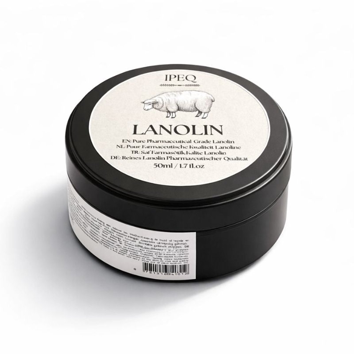 IPEQ LANOLINE – Lanoline - 50ml - Wolvet - Tepelcreme - Babycreme - Lanolin - Huidbescherming & Herstellende Zalf – 100% Puur - Zonder Geur of Kleurstoffen - Veilig voor Mens & Dier