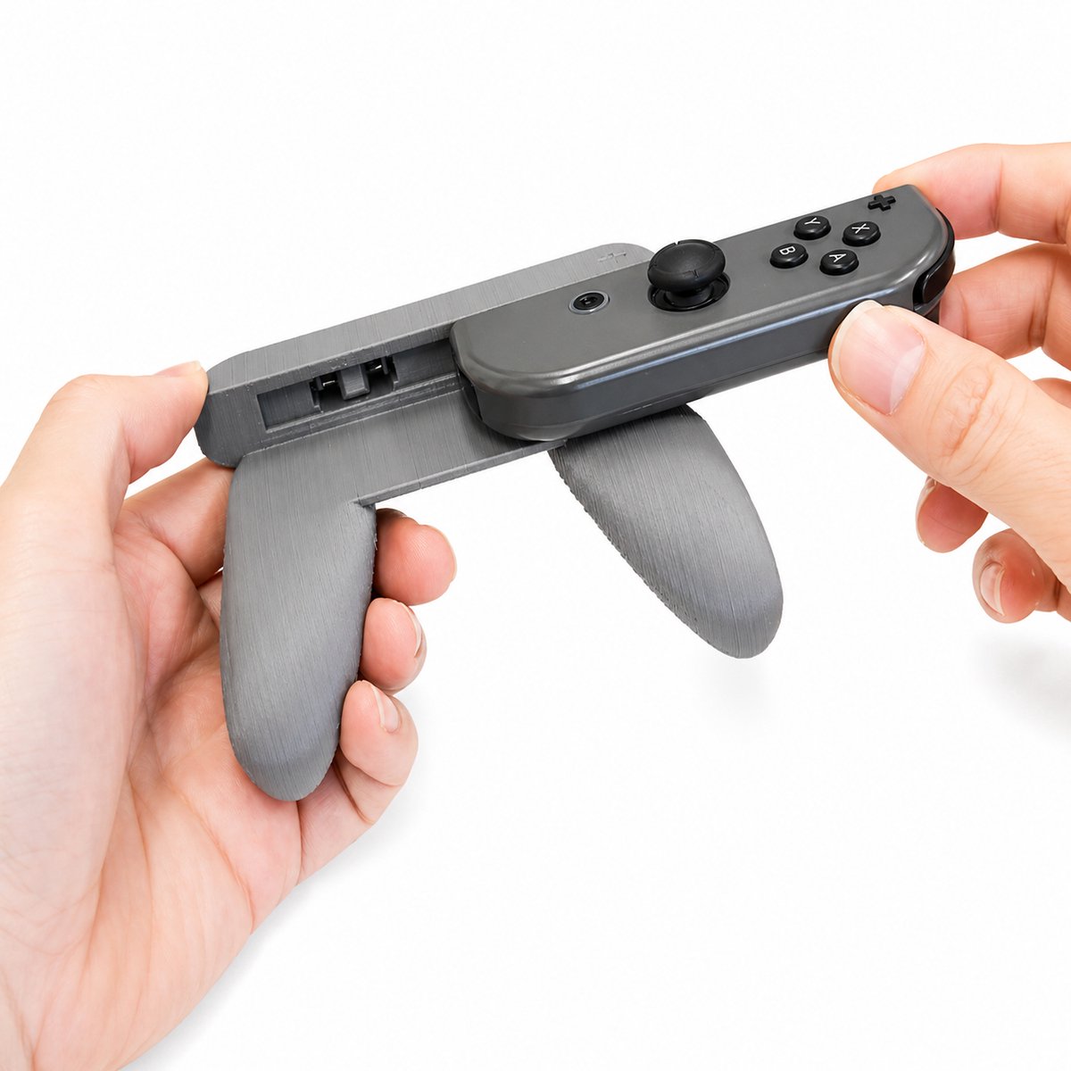 Nintendo Switch Joy-Con Grip Controller Houder - Ergonomisch Design - Compact Handvat - Single Joycon Gaming Accessoire - Comfort Grip Lichtgewicht Voor Nintendo Switch En Switch OLED - Grijs