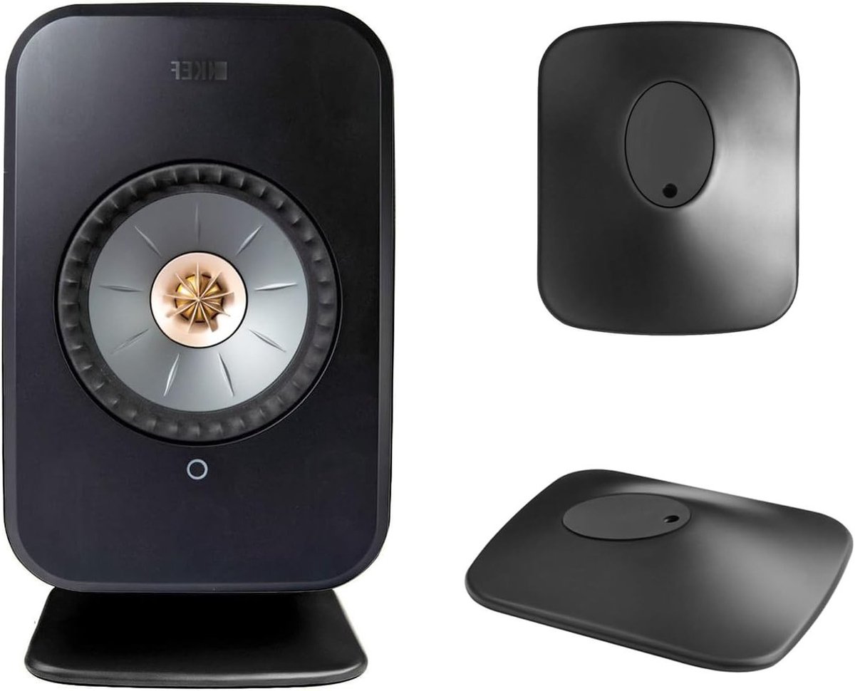 Desktop Speaker Stands voor Draadloze Boekenplank Speakers - Perfect voor Surround Sound en Thuisbioscoop, Ideaal voor Audiofielen (Zwart)