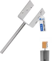GeZu Impex U Paalhouder 151 x 300 mm Thermisch Verzinkt pergoladrager paaldrager paalsteun