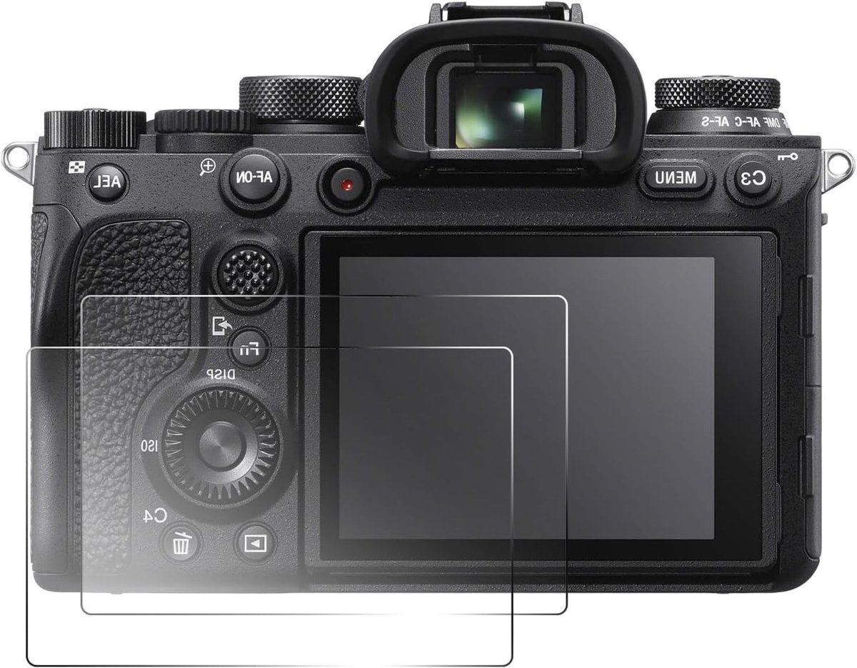 Schermbeschermer voor digitale camera, 2 stuks gehard glas, 9H hardheid, anti-kras en vingerafdrukbestendig, compatibel met A99M2 α99 II ILCA-99M2