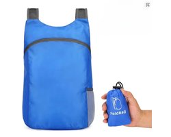 Actie4you® - Compacte Rugzak - Opvouwbare Lichtgewicht Rugzak - Backpack - Spatwaterdicht - Met Waterfleshouder - Incl. Opbergzakje - 20 Liter – Blauw