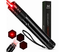 Mamosta® Professionele Laserpen Pro - klasse II - USB Laserlampje - Laserpointer Kat - Laser - Speelgoed - Rood