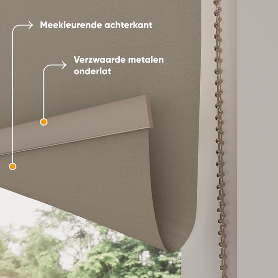 Store enrouleur occultant Radeco® - Easy Royal - Beige Grijs - 80 x 190 cm - Store enrouleur sans perçage - Dimensions de 40 à 240 cm de large