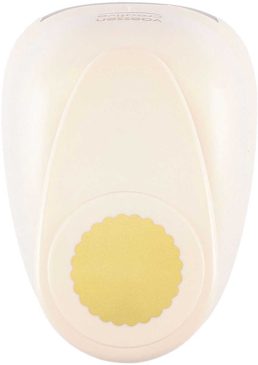 Vaessen Creative pons - figuurpons - cirkel geschulpt - ø 6,3 cm