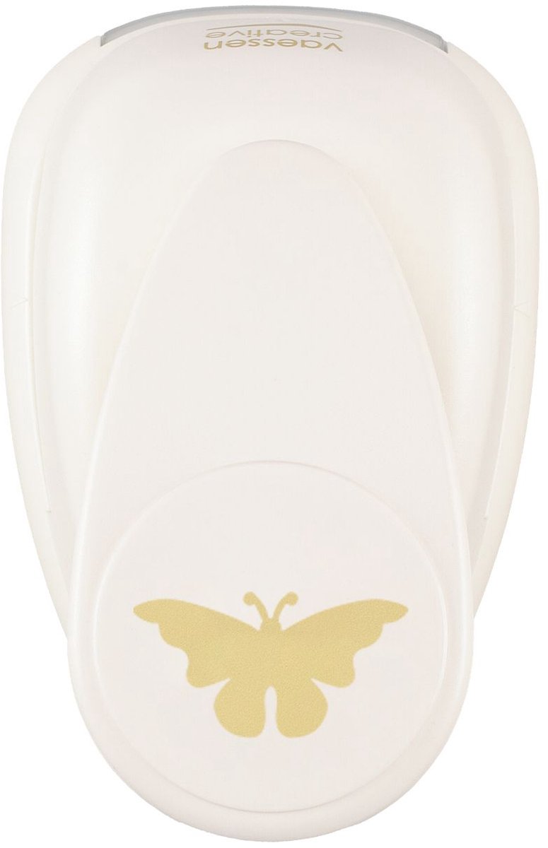 Vaessen Creative Pons - Figuurpons - Vlinder - 2,6 x 5 cm