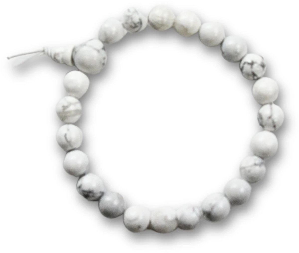 Powerbead armband Howliet wit