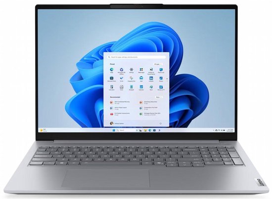 Lenovo ThinkBook 16 G8 laptop – 16 inch WUXGA IPS – Intel Core Ultra 5 – 32GB RAM – 512GB SSD – Windows 11 Pro – 2 jaar garantie - Lenovo - Hoofdafbeelding