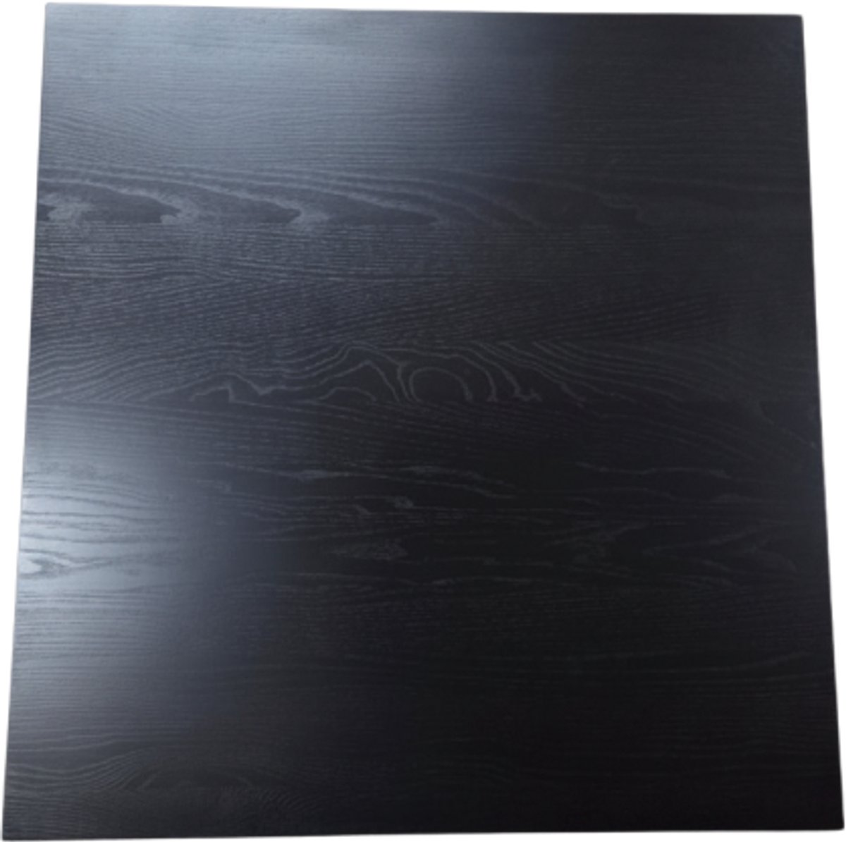 Meubelplaats Horeca tafelblad Essenhout - 70x70x4 cm - zwart