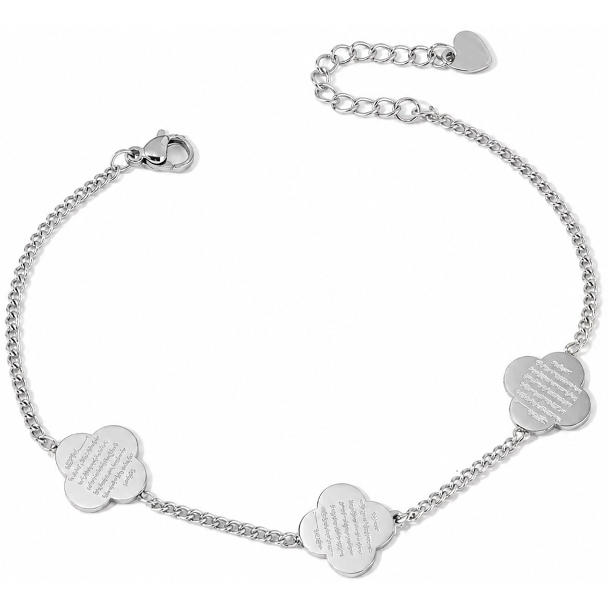 Baraka Treasures Ayatul Kursi Armband - Gegraveerde Armband - Verstelbare Armband - RVS Armband - Islam Cadeau - Ramadan Cadeau - Zilver