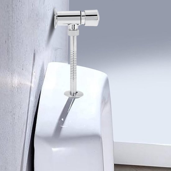Duurzame toiletspoelklep van zinklegering, drukknop en handdrukfunctie voor badkamer en hotelgebruik van Merkloos — afbeelding 5