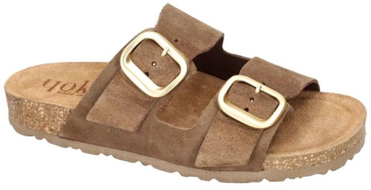 Yokono -Dames - bruin - slippers & muiltjes - maat 42