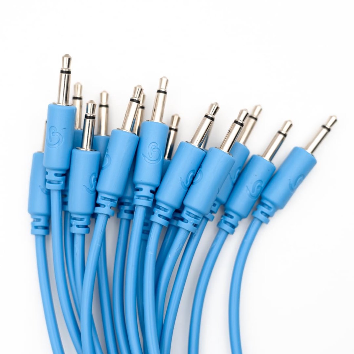 Bowl Modular - 15 patchkabels voor eurorack - recht - 75 cm - blauw