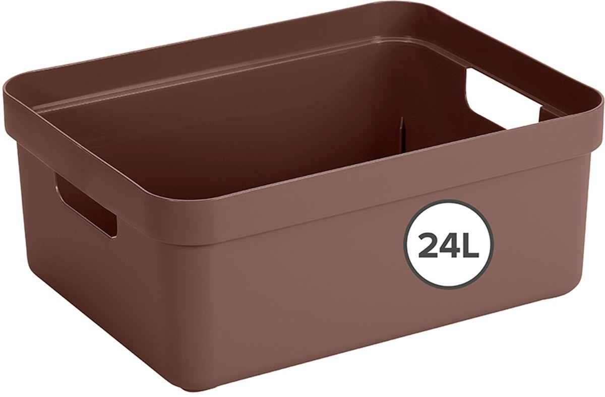 Sunware - Sigma home opbergbox 24L bruin