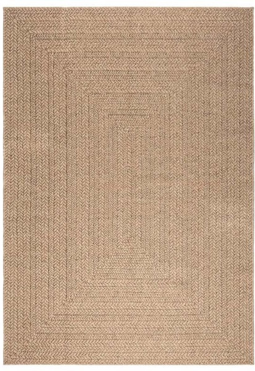 Vloerkleed Jute Kleden Tapijt Vloermat Vloerbedekking – Rustiek Beige – Onregelmatige Vorm
