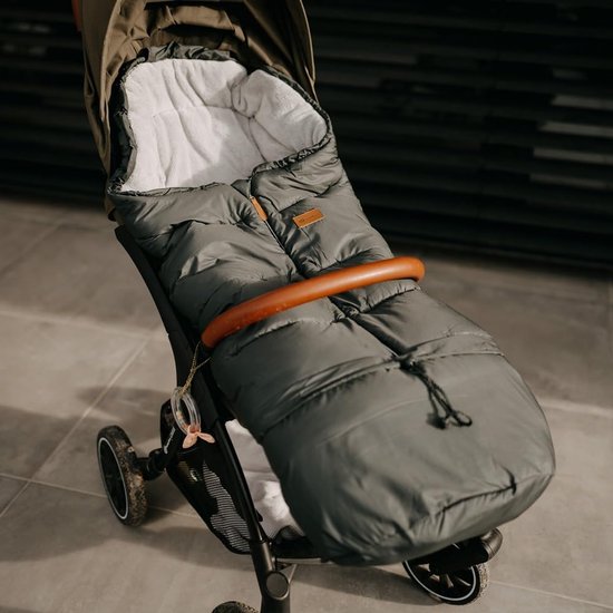 Kinderwagen voetenzak - Winterzak buggy - Warmte en comfort - 3-in-1 ontwerp - 110 cm lang - Eucalyptus groen — afbeelding 2