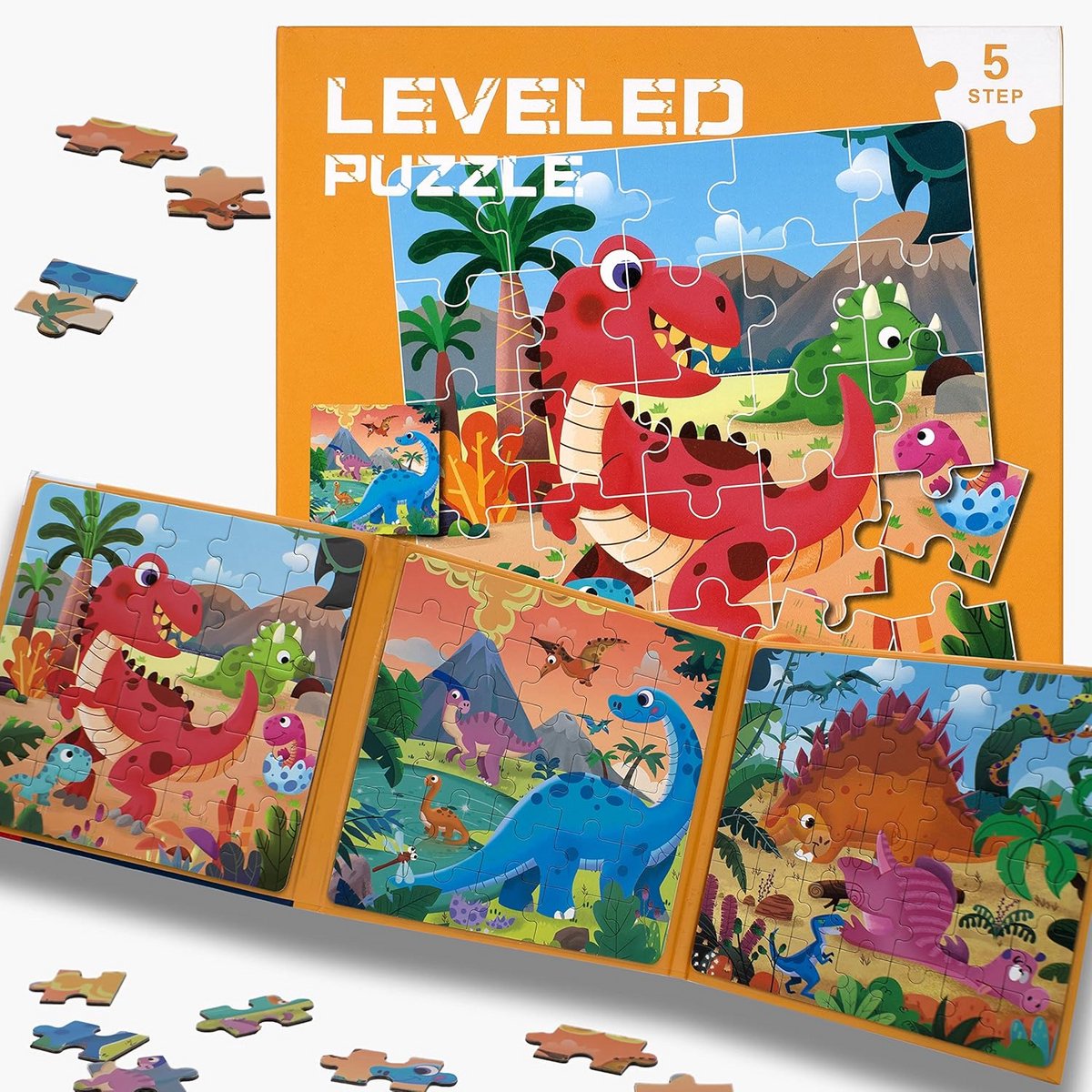 Magnetische Puzzel - 3-in-1 Puzzelboek - Educatief Spel - Draagbaar Boekformaat - 97 Delen - Veelkleurig