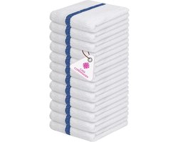 Keukenhanddoeken Bar Mop Set van 12 - 100% Katoen, Zeer Absorberend en Duurzaam - Multifunctionele Afdroogdoeken 38x48 cm
