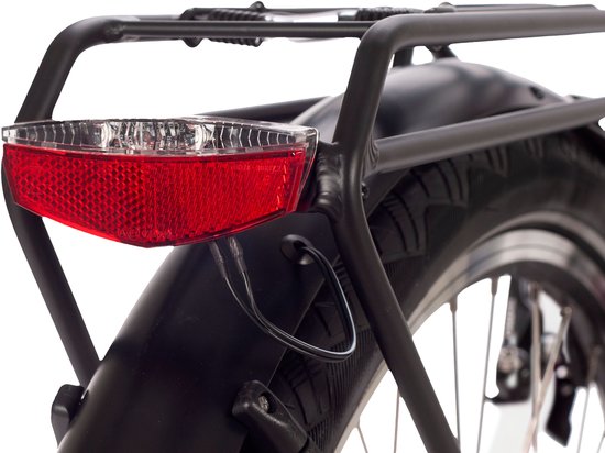 saxxx Comfort Plus 4.0 - 26 inch elektrische stadsfiets - actieradius tot 90 km - 95% voorgemonteerd - voorwielmotor - 36V 418Wh accu - Shimano 7-speed naafversnelling - LCD-display - Wit glanzend van Saxxx — afbeelding 5