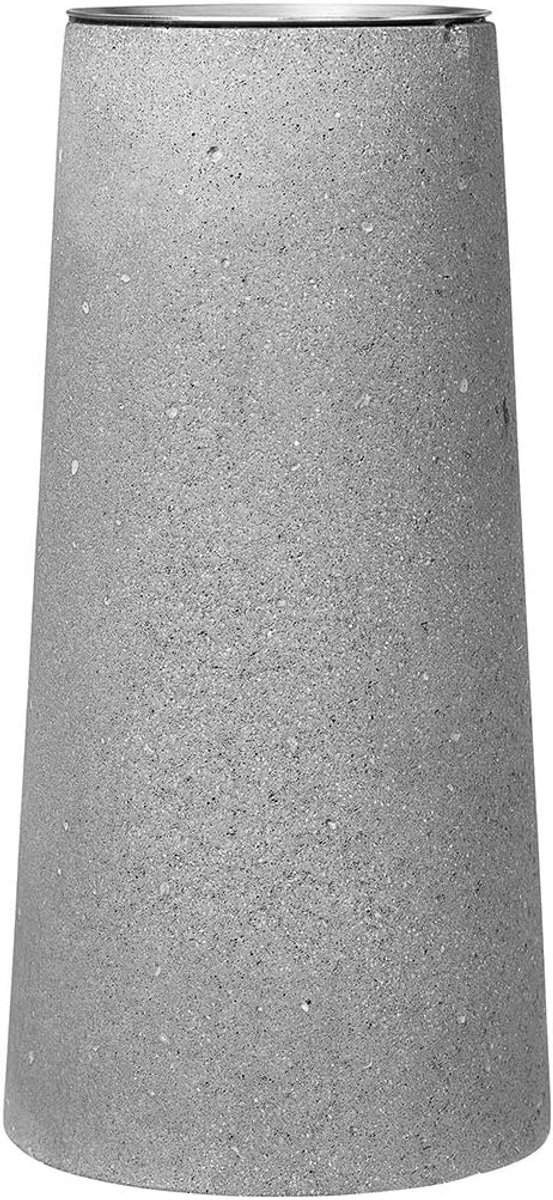 Tafelkroonluchter - Kaarsenhouder - Sfeervol dineren - Steen en staal - 17 x 75 cm - Grijs