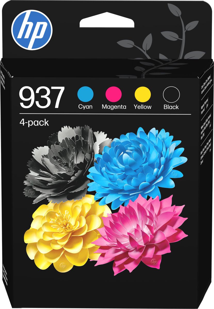 HP 937 - Inktcartridge - Origineel - Zwart & Kleur