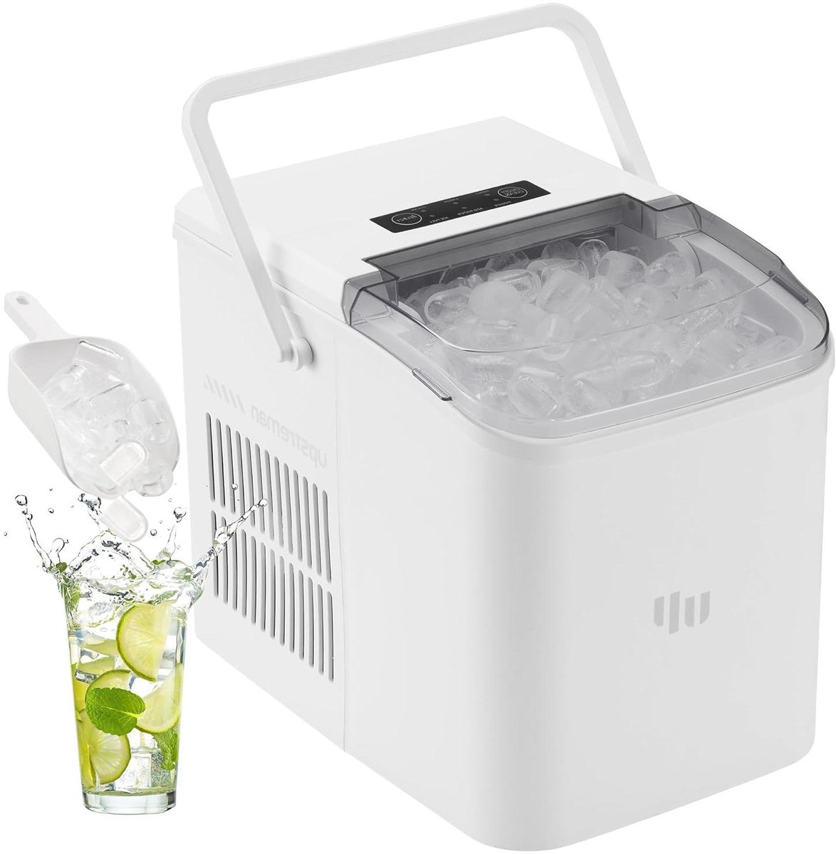 IJsblokjesmachine - IJsmaker - Snelle IJsblokjes - Automatische Reiniging - 12 kg per dag - Wit