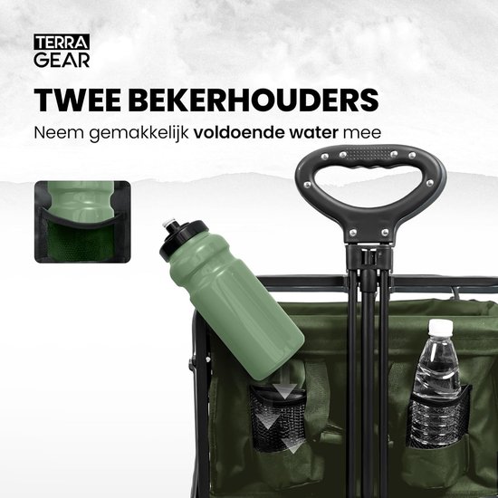 Bolderkar opvouwbaar - Stevig opvouwbaar frame - Strandwagen - Kampeeruitrusting van Bolderkar Opvouwbaar — afbeelding 5