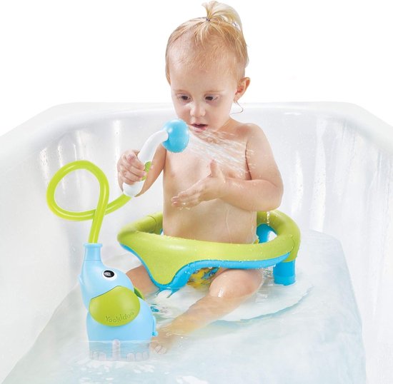 Olifant Handdouche - Babydouche Speelgoed - Badplezier Bevorderen - Zachte Waterdoorstroming - 10 x 10 x 10 cm - Blauw van Olifant — afbeelding 3