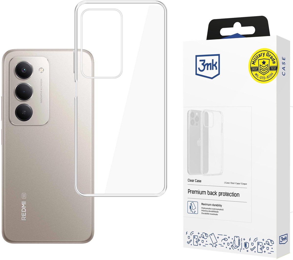 3Mk Transparante Hoes Voor Xiaomi Redmi 15 4G 5G, Beschermhoes Voor Je Telefoon